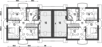 Poddasze projektu - Dom Dla Ciebie 4 z garażem 1-st. bliźniak [A-BL]
