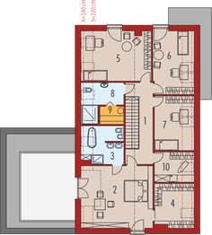 Poddasze projektu - Teodor G2 (wersja C) energo