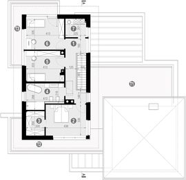 Piętro 1 projektu - HomeKoncept 59