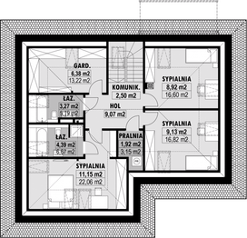 Poddasze projektu - E-225