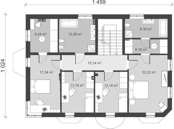 Piętro 1 projektu - uA20