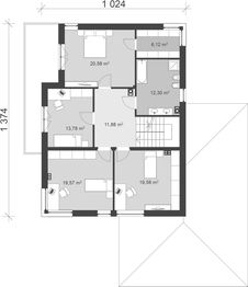 Piętro 1 projektu - uA23v1