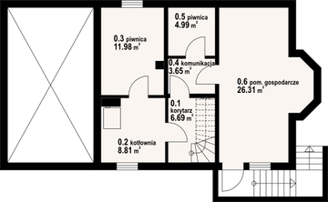 Piwnica projektu - Gilowo 19