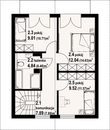 Poddasze projektu - Grochowo nowe dws
