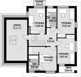 Piętro 1 projektu - E-217