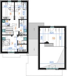 Poddasze projektu - Dwie bryły 01