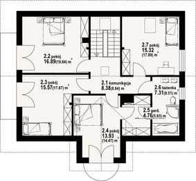 Poddasze projektu - Żarnowo mk