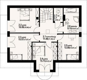 Poddasze projektu - Żarnowo mkg