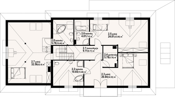 Poddasze projektu - Charbice dws