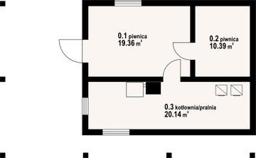 Piwnica projektu - Świdnica mała 19 dws