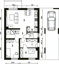 Parter projektu - Głuszec z wiatą [A1]