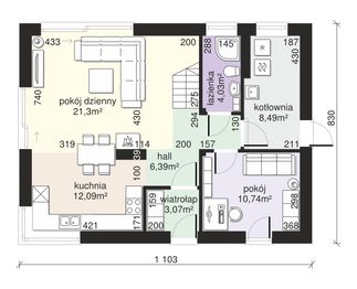 Parter projektu - Dom przy Alabastrowej 40