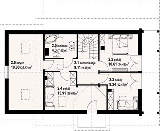 Poddasze projektu - Milicz dw 8