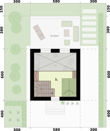 Poddasze projektu - Lido 3 C dom mieszkalny, całoroczny z antresolą