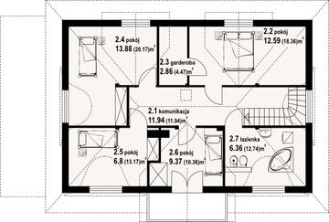 Poddasze projektu - Chmielno dw