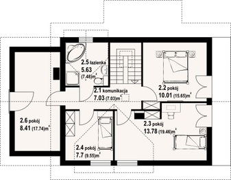 Poddasze projektu - Oleśnica 7 dw