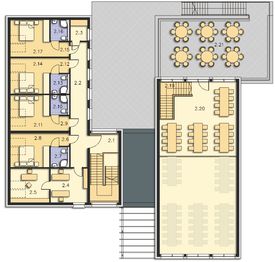 Poddasze projektu - Budynek usługowy Jastrząb DCU03