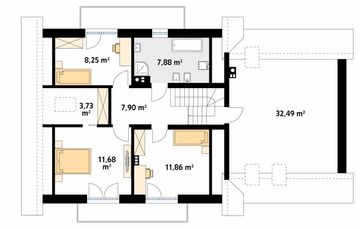Poddasze projektu - Wolta 2