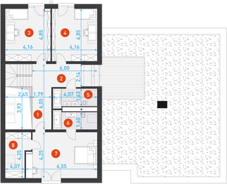 Poddasze projektu - Nowoczesny 3