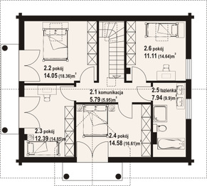 Poddasze projektu - Sarnowo dw1