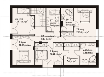 Poddasze projektu - Batorowo m7