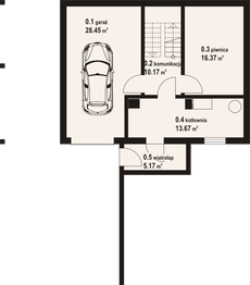 Piwnica projektu - Jurgów 9 dw