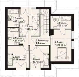 Poddasze projektu - Krosno 3 gk