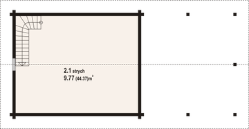 Poddasze projektu - Garaż GD 4w