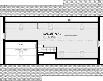 Poddasze projektu - E-133a