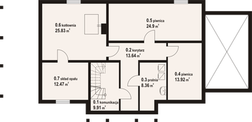 Piwnica projektu - Chmielów dw 19
