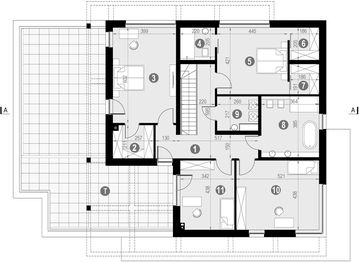 Piętro 1 projektu - HomeKoncept 62