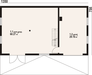 Parter projektu - Budynek gospodarczy bg-14