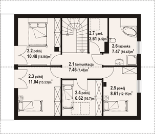 Poddasze projektu - Gryfice 3 dw