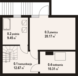 Piwnica projektu - Świdnica mała dw 29
