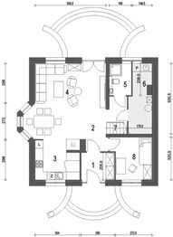 Parter projektu - Dom Dla Ciebie 3 bez garażu [B1]