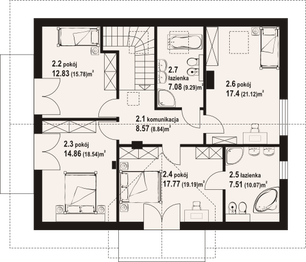 Poddasze projektu - Batorowo m5