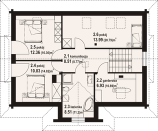 Poddasze projektu - Bukowina 39 dw