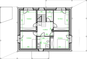 Poddasze projektu - eko Typowy 39