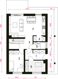 Parter projektu - Agat bez garażu [B]