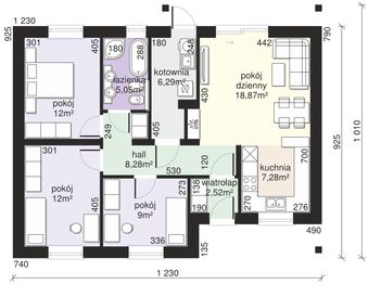 Parter projektu - Dom przy Bukowej 12