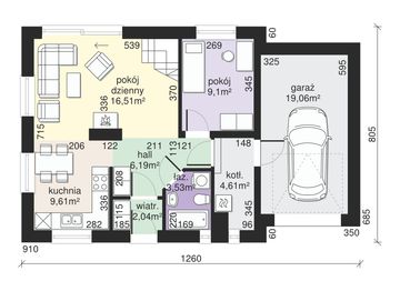 Parter projektu - Dom przy Imbirowej 5 N