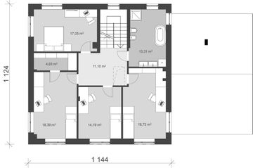 Piętro 1 projektu - uA73