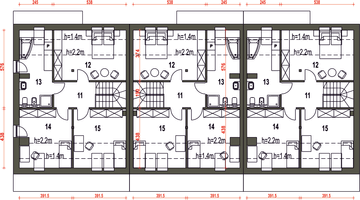 Poddasze projektu - Mazurek III z garażem 1-st. szeregówka [A-SZ]