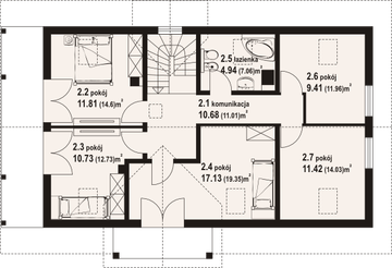 Poddasze projektu - Milicz 53 dws
