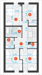Poddasze projektu - Miły 1A