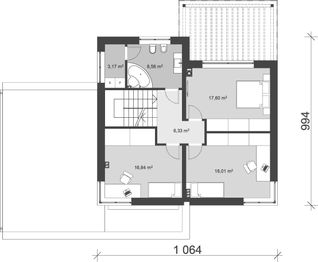 Piętro 1 projektu - uA85