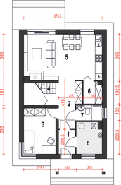 Parter projektu - Agat II bez garażu [B]