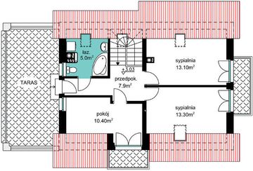 Poddasze projektu - BW-03 wariant 9
