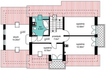 Poddasze projektu - BW-03 wariant 8