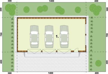 Parter projektu - G270 szkielet drewniany budynek gospodarczy
